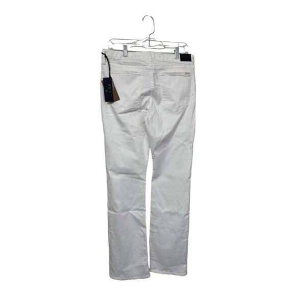 Jen7 by 7 For All Mankind. White Slim Boot Cut Jean, NEW Size 10 - Picture 4 of 8